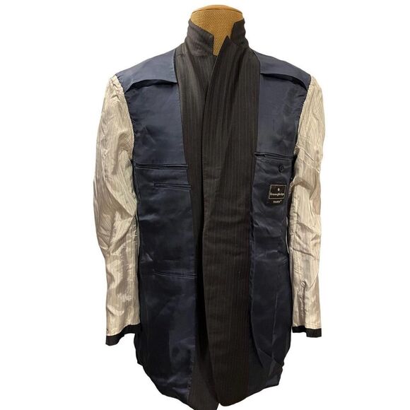 Ermenegildo Zegna Sports Coat Gray Striped TROFEO Style 100% Wool Size 44 R - Picture 4 of 11